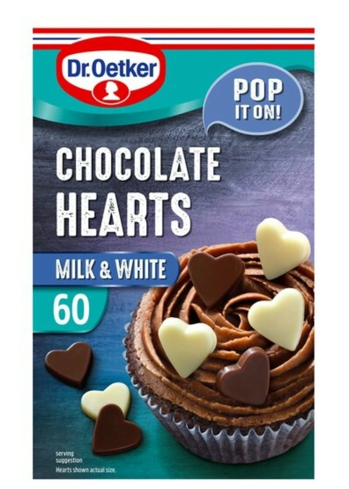 DR.OETKER CHOCOLATE HEARTS 40g X 2 - Image 1 of 1