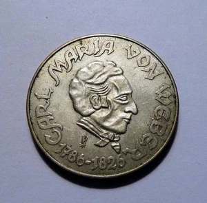 SILVER MEDAL 1957 Rosenstadt Germany CARL WEBER 1786-1826 - Foto 1 di 2