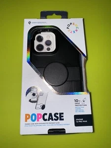 PopSockets MagSafe PopCase for iPhone 12 Pro Max - BLACK - Photo 1 sur 7
