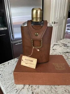 Neu im Karton Vintage Buxton Leder Topango 12 Unzen Flachmann - Bild 1 von 6