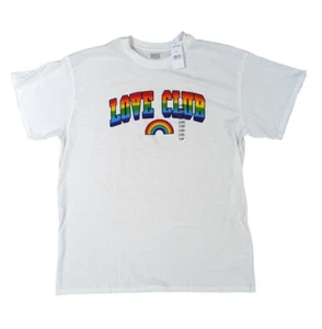 Love Club Men's Size XL Rainbow Gay LGBTQ Pride Tee T-shirt Brisco Brands - Picture 1 of 8