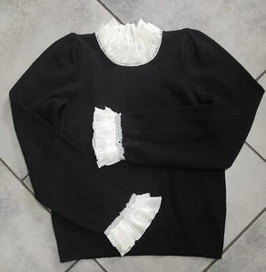 NEXT PETITE Retro Lace Up Flare Sleeves Womens Sweater Size XS - Picture 1 of 9