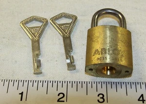 Abloy model 3015 vintage mini padlock with 2 working keys - made in Finland - Picture 1 of 6
