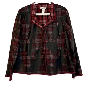 Coldwater Creek Reversible Cozy Canyon Jacket Small - Picture 1 of 11