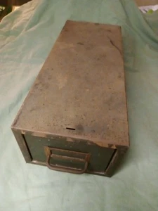 Steel 4x6 Single Drawer Index Card Metal File Cabinet  - Picture 1 of 15