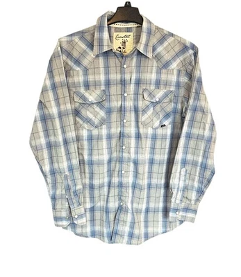 COASTAL Western Pearl Snap Plaid Shirt Men's XL - Image 1 of 4