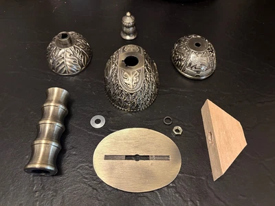 Piezas de mango de espada Gladius romana de metal acabado plateado Legionario Centurión Tribu Foto 1 de 3