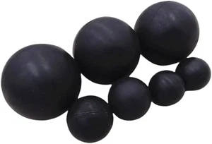 Nitrile Rubber Balls 2mm 2.5mm ~ 75mm Black Round Solid Rubber Ball Bouncy Ball - Picture 1 of 9