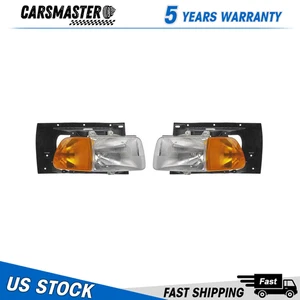 Headlight Assembly Set Fits 97-98 Ford 99-09 Sterling Truck - Picture 1 of 2