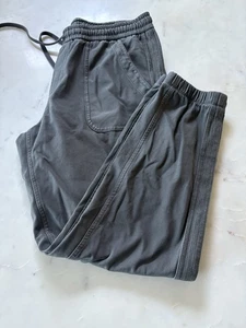 Pantalones de chándal Athleta Farallon para mujer 12 verde oliva cintura elástica cordón - Imagen 1 de 5