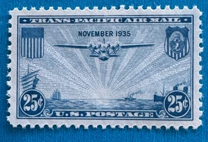 US Stamps Scott C20 25c 1935 airmail 2007 PSE GC XF/S 95 M/NH Gorgeous - Picture 1 of 6
