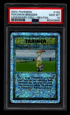 2002 POKEMON LEGENDARY COLLECTION #102 POKEMON BREEDER-REVERSE FOIL PSA 10 - Image 1 of 2
