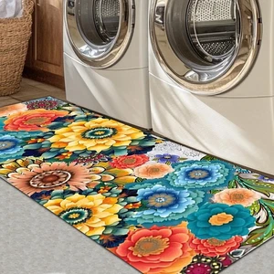 Tappeto Lavanderia Runner 17"X 51" Tappetino Cucina Lavabile Tappeti Ingresso Morbido Non... - Foto 1 di 8