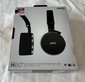 AKG N60 NC On-Ear Wired Noise Cancelling Headphone Brand New-Open Box-Read Descr - Picture 1 of 6