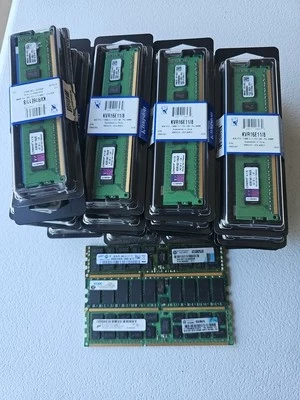 Kingston KVR16E11K4/8 8GB (2GB EA) DDR3 Lot Of 21 + 3 Others ASIS UNTESTED - Image 1 of 2