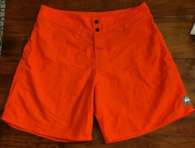 Vintage Quiksilver Board Shorts Mens 34 Surf Swim Trunks Made USA 90s - Image 1 of 4
