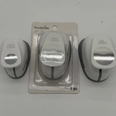 Recollections Circle Punches 3  1”, 3/4”, 5/8” NEW Never Used - Image 1 of 4