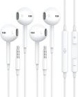 2-Pack MFi Certified Apple Earbuds with Microphone & Volume Control, 3.5mm