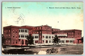 Postcard Torbitt Sanatorium - Hotel & Bath House - Marlin Texas w RPO Cancel - Picture 1 of 2