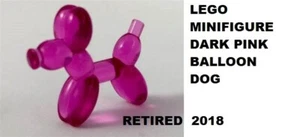 LEGO Party Balloon Pink Dog Circus Fair Carnival Animal Minifigure Clown Toy - Picture 1 of 1