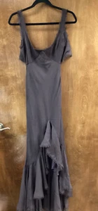 Women NWT "ASOS Design" dark brown, pencil mermaid sleeveless dress. Size 0 - Picture 1 of 2
