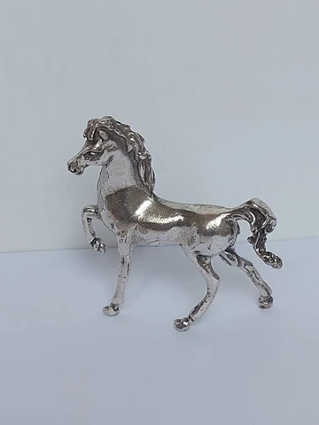 Vintage Italian Miniature Sterling Silver 800  Figure Horse 15.85g Cover