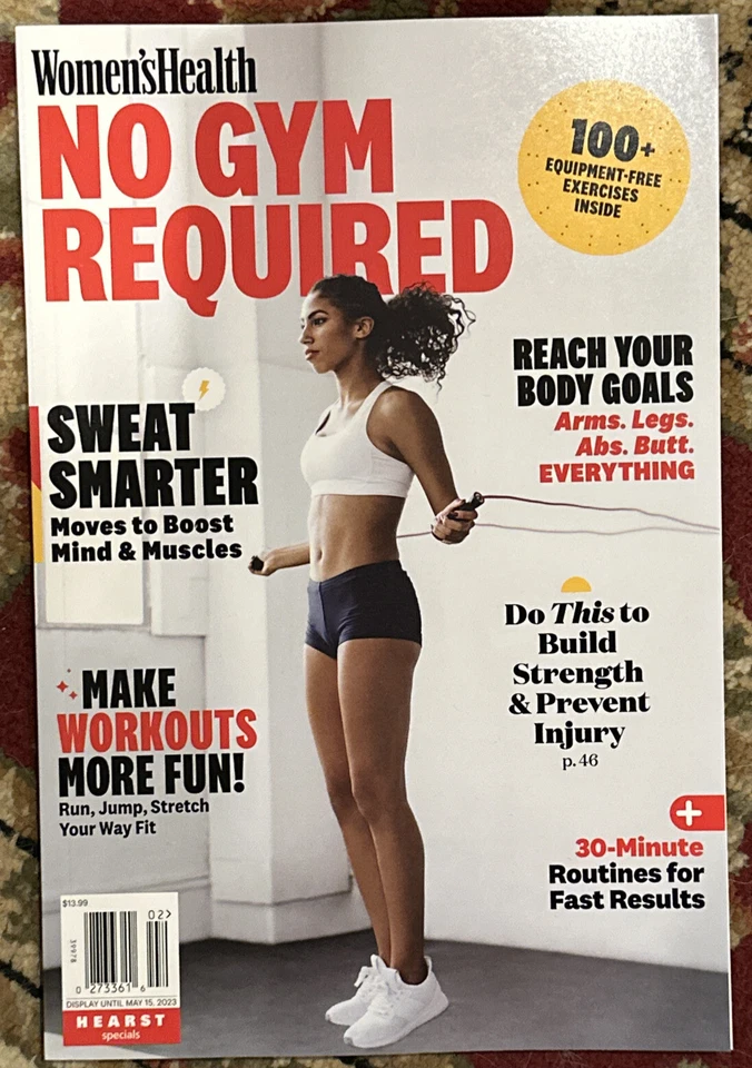 Women's Health Magazine No Gym Required - 100 Equipment Free Exercises - SWEAT Foto 1 de 1