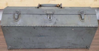VINTAGE Cantilever Tool Box Tackle Mechanic Machinist POSS KENNEDY, SIMONSEN? - Image 1 of 4