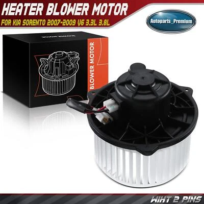 Motor calentador soplador HVAC delantero con jaula de ventilador para Kia Sorento 07-09 V6 3,3 L V6 3,8 L Foto 1 de 4