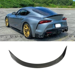 Real Carbon Fiber Trunk Spoiler For Toyota Supra A90 A91 Coupe 2019-2024 23 MK5 - Picture 1 of 8