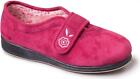 Padders CAMILLA Ladies Womens Extra Wide EE Fit Touch Close Slippers Cerise Pink