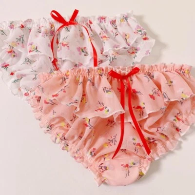 Hombres Gasa Volantes Sissy Falda Calzoncillos Ropa Interior Lolita Bragas Lencería Foto 1 de 4