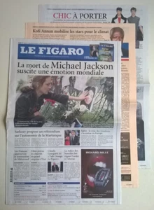 LE FIGARO Nr. 20 189 vom 27.06.2009 - TOD VON MICHAEL JACKSON / Berufungskrise - Bild 1 von 12