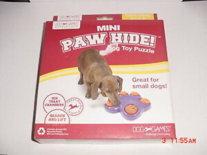 KYJEN Dog Treat Games Food Dispensing Hide N Seek Puzzle Training Toy SMALL DOG