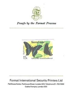 Sierra Leone 1979 Butterflies Papilio Nireus Narrow Blue Swallowtail Proof MNH - Picture 1 of 2