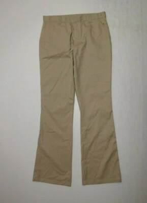 Pantalones George Caqui Mujer 5 Beige Cintura Ajustable Frente Plano Nuevos Con Defectos Foto 1 de 4