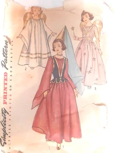 Angel Princess Fairy Girls S 4 6 Costume 4071 Simplicity Sewing Pattern VTG - Picture 1 of 5
