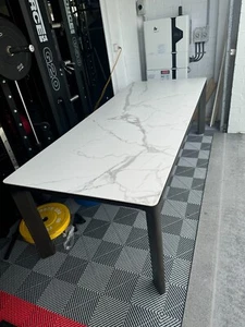 Nick Scali Dining Table (Melbrook 240x100 Ceramic/timber) - Picture 1 of 7
