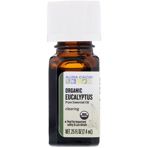 Aura Cacia Clearing Organic Pure Essential Oil with Eucalyptus Scent 0.25 fl oz - Picture 1 of 3