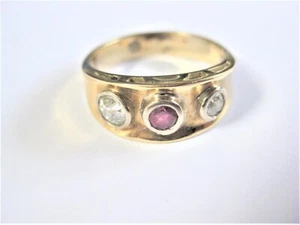 Anillo De Oro 585 Con Rubí Y Diamantes, 5,0 g - Imagen 1 de 4