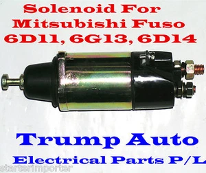 Starter Motor Solenoid Mitsubishi Fuso FK FM 6D11 6D12 6D14 6D15 6D16 Diesel - Picture 1 of 1