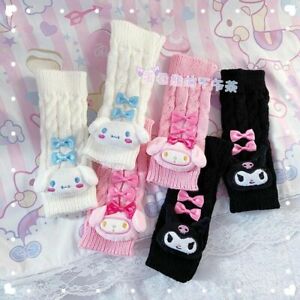 Bowknot Japanese Harajuku Cute Girl Lolita medium tube Knitted Socks Gloves new