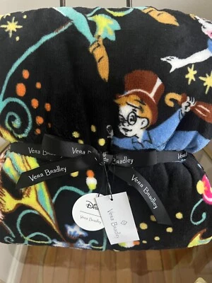 Manta de felpa Vera Bradley personajes Disney 80X 50 tiro raro regalo nueva con etiquetas Foto 1 de 4