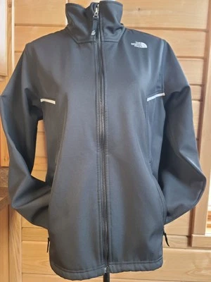 Chaqueta THE NORTH FACE Jóvenes Niños XL 18-20 Negra Pared de Viento Forrada de Vellón Senderismo Foto 1 de 4