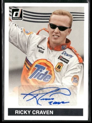 2017 Donruss Racing RICKY CRAVEN Auto #RC NASCAR N362 - Image 1 of 3