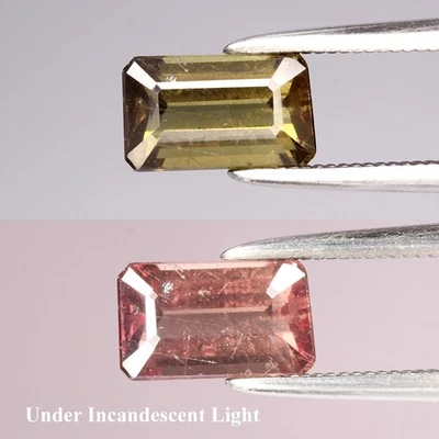 💎 1,41ct 7,5x4,5mm octógono natural mudança de cor granada - não aquecida, gema da Tanzânia - Imagem 1 de 4