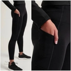 ATHLETA Altitude Stash High Rise Polartec Power Stretch Tight M Medium | Black - Picture 1 of 6
