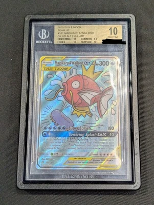 BGS 10 Magikarp & Wailord GX 161 Alternate Art Super Rare! Low Pop! - Image 1 of 2