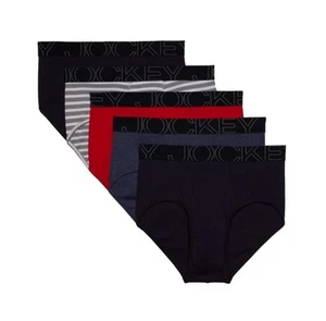 NWT. Jockey. 5 Pack. Cotton Blend Briefs. Multicolor. MRSP. $36.00 - Picture 1 of 7