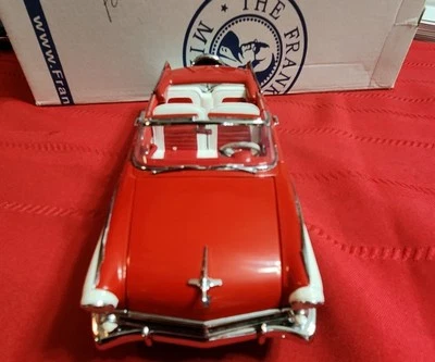 Franklin Mint 1955 Red & White Ford Sunliner Convertible Diecast Limited Edition - Image 1 of 4